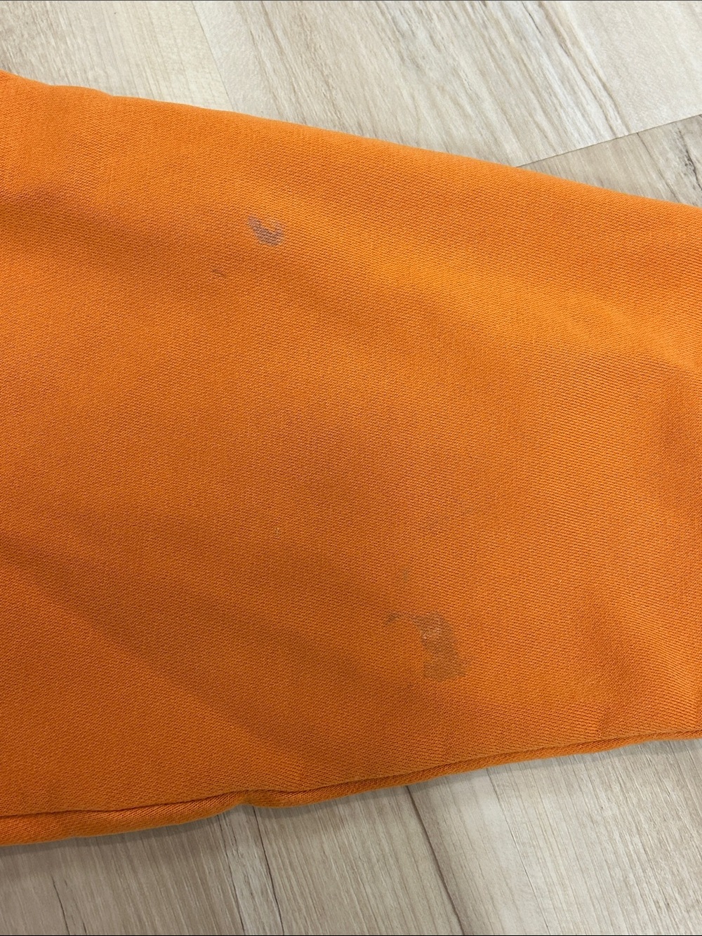 Nike Men's Orange Pullover Hoodie with Embroidered Swoosh image 3